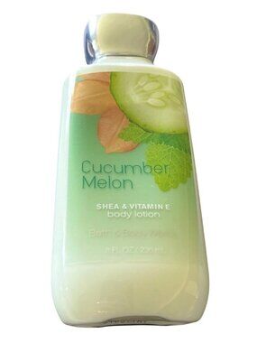 Bath & Body Works Cucumber Melon Shea Butter Vitamin E Body Lotion 8 FlOz Retire